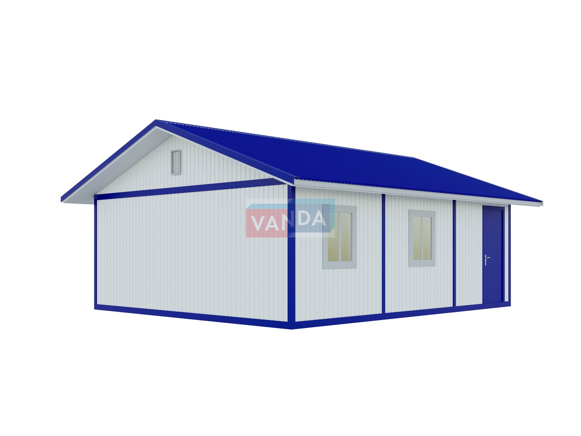 Проект модульный штаб строительства 6.0x7.2 Панели МДФ