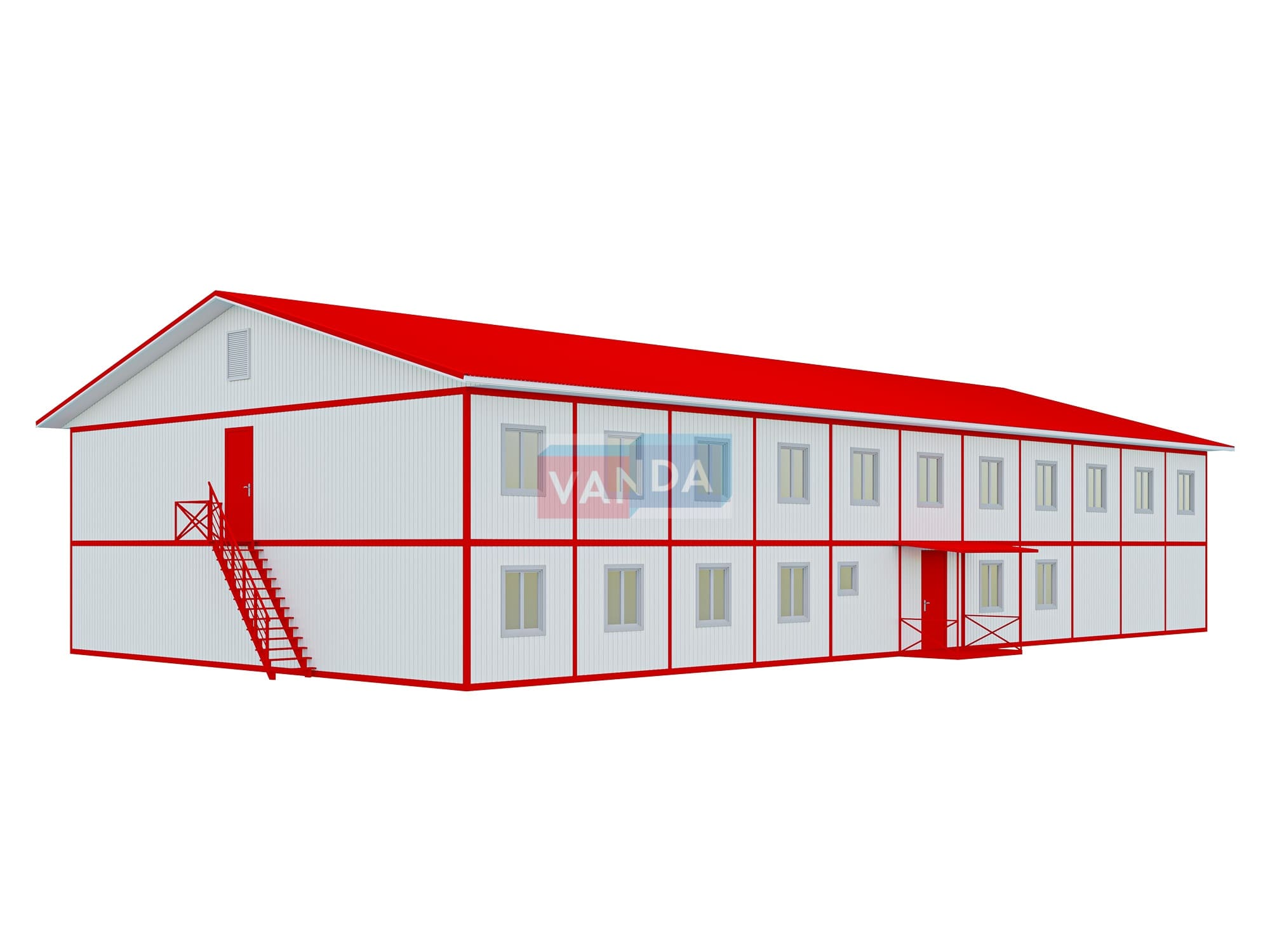 ПРОЕКТ МОДУЛЬНОГО АДМИНИСТРАТИВНО – БЫТОВОГО КОМПЛЕКСА 13,5х26,4 Панели МДФ